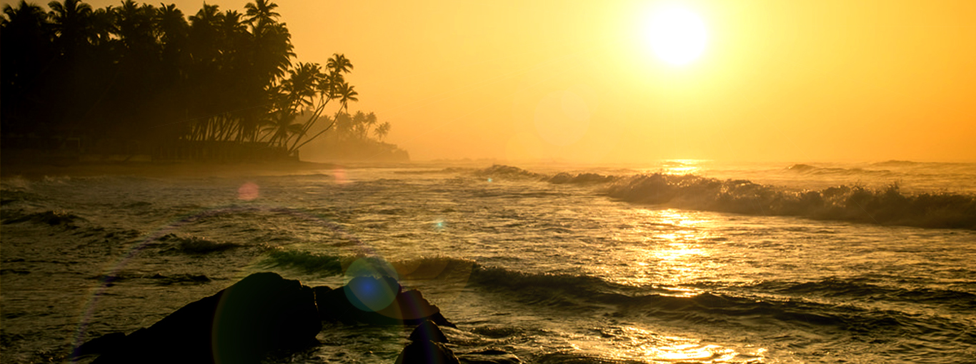 Sri Lanka, an island floating in the blue water