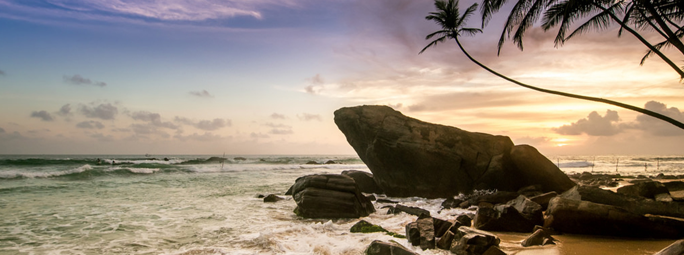 Sri Lanka, an island floating in the blue water